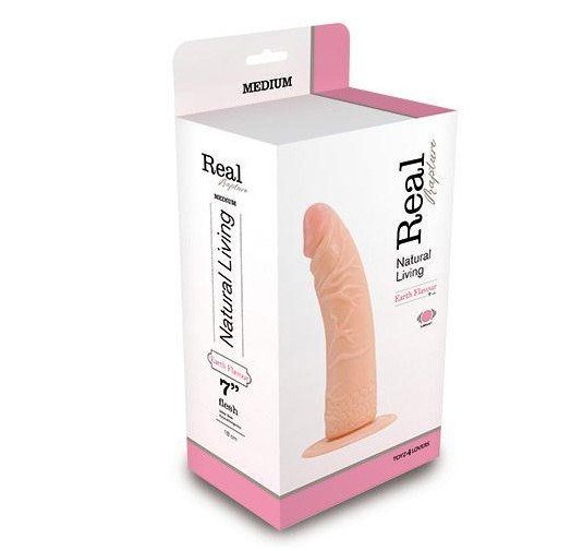 Dildo członek wibrator penis z przyssawką sex 18cm